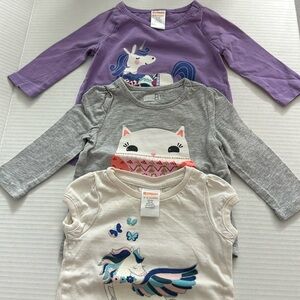 Lot of 3 Gymboree baby shirts size 6-12 months